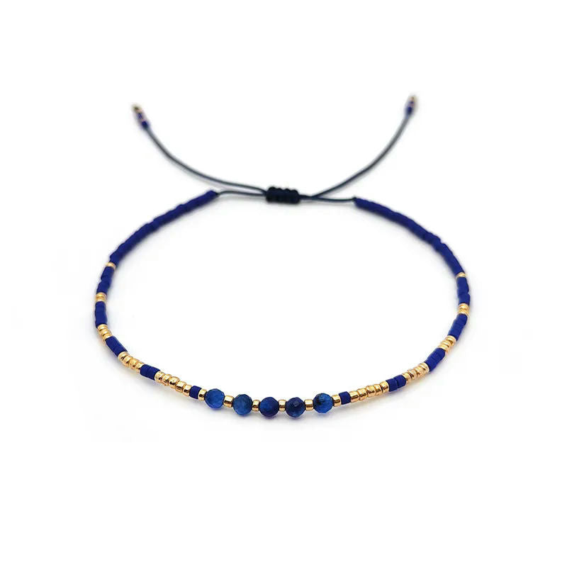 Simple Geometric Bead Knitting Women's Bracelets