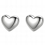 Stainless Steel Tiny Heart Stud Earrings