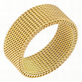 18K Gold Plated Stainless Steel Stretch Rope Style