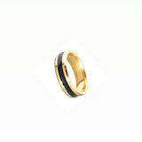 18K Gold Plated with Black Insert